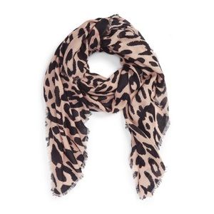 BP. Leopard Print Scarf, Nordstrom, Lightweight